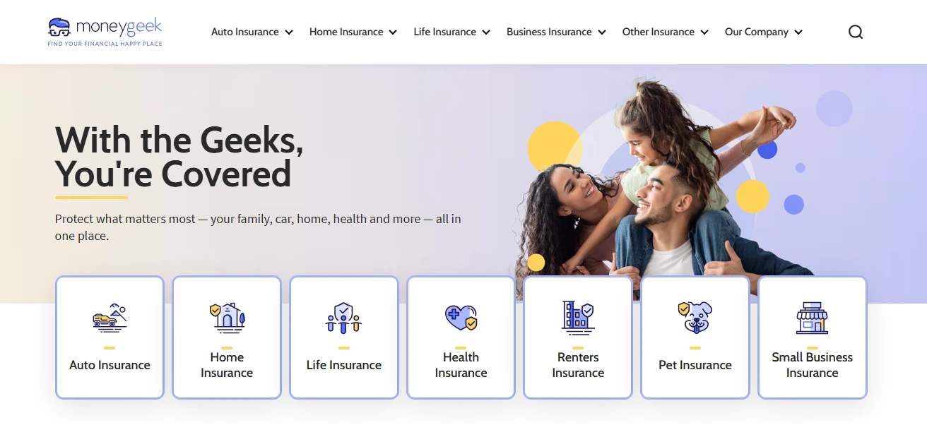 MoneyGeek is a financial advice platform