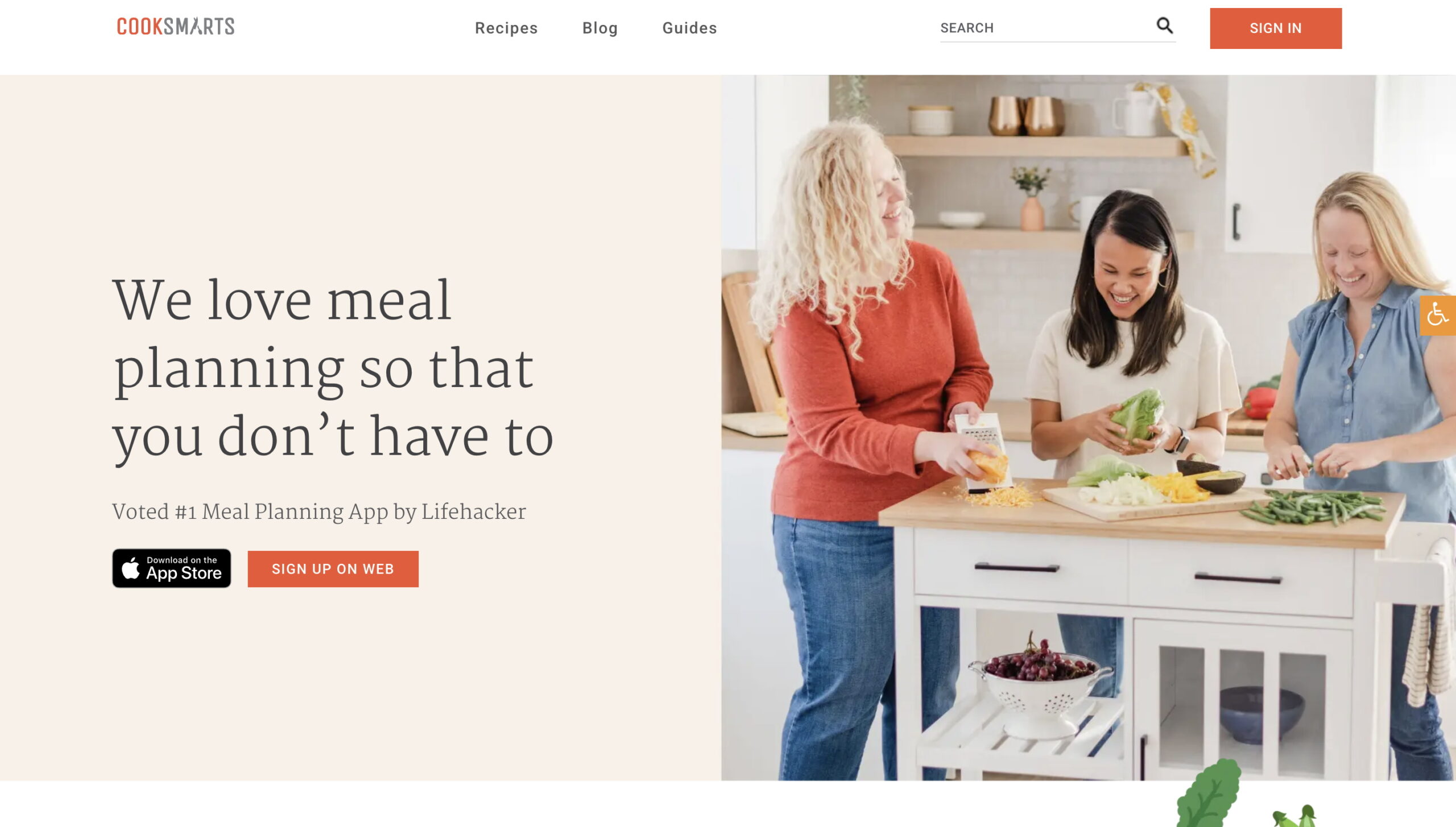 Cooksmarts is a subscription-based meal planning platform